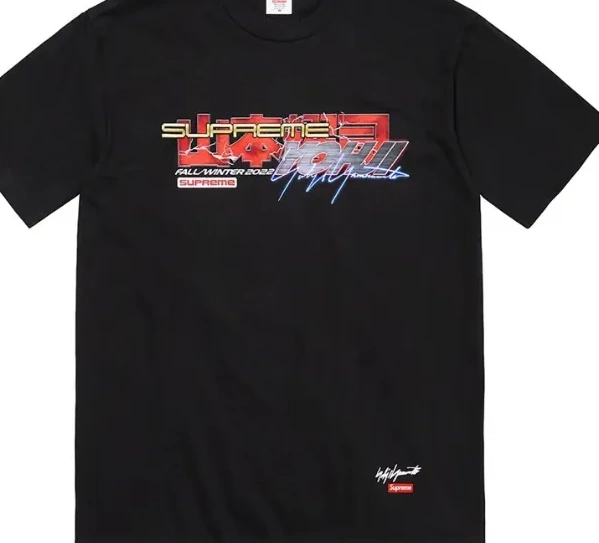 Black Joint sleeved Short L Yohji and M 22FW Yamamoto T-shirt White TEKKEN XL Tee S 0705